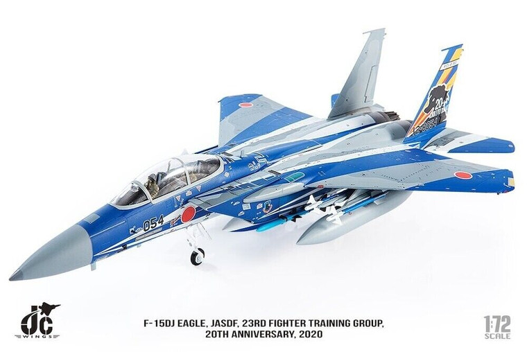 JC Wings F-15DJ Eagle JASDF 23rd Fighter Training Group 20th Anniversary Edition 2020 JCW-72-F15-015 1:72