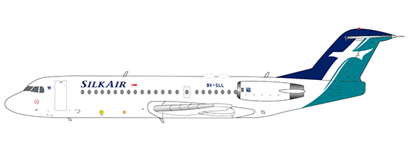 JC Wings Silkair Fokker 70 9V-SLL EW4F70001 1:400