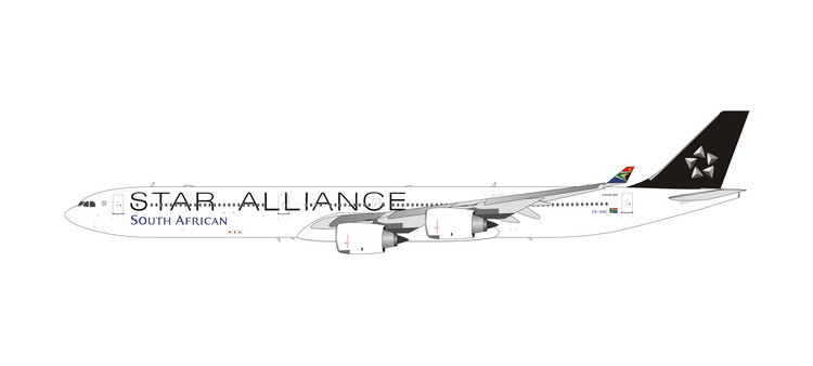 Phoenix Model South African Airways A340-600 ZS-SNC "Star Alliance" PH4SAA2272 1:400