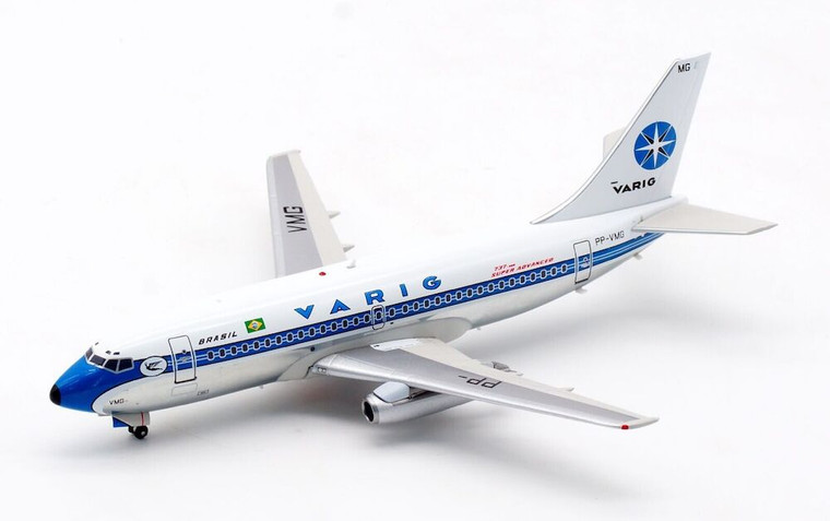 Inflight200 Varig Boeing 737-200 PP-VMG With Stand IF732RG0822P 1:200