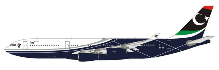 Phoenix Model Libya Airbus A340-200 5A-ONE 11750 1:400