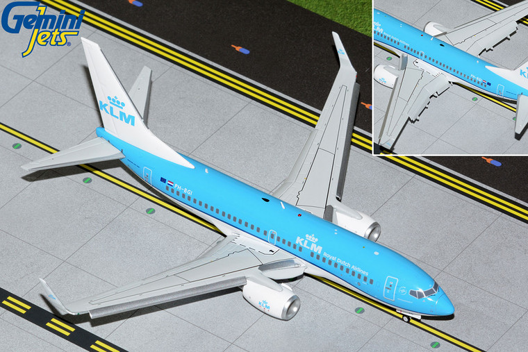 Gemini200 KLM B737-700W flaps down PH-BGI G2KLM986F 1:200