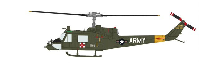 Hobby Master UH-1B Iroquois HH1015W 57th Medical Detachment, US Army, 1960s 1:72
