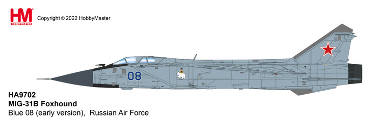 Hobby Master MIG-31B Foxhound HA9702W Russian Air Force 1:72