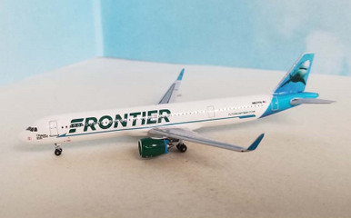 N607fr AeroClassics Frontier Airbus A321neo N607FR Shark Tail AC411271 1:400