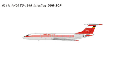 Panda Models Interflug TU-134A DDR-SCP 62411 1:400