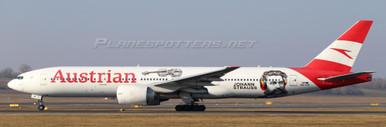 JC Wings Austrian Airlines Boeing 777200ER "Johann Strauss" Reg OELPF "Flaps Down" With