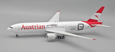 InFlight200 Austrian Airlines Boeing 777-2Q8/ER OE-LPF with stand