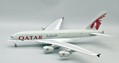 InFlight200 Qatar Airways Airbus A380-861 A7-APJ with stand