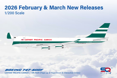 SQ Wings CATHAY PACIFIC CARGO B747-400F Reg: VR-HUH L2130 Scale 1:200