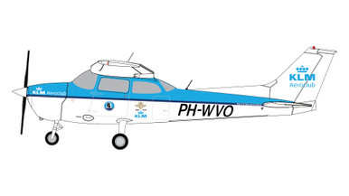 KLM Aeroclub Cessna 172P PH-WVO 1:72 scale Gemini General Aviation GGCES019