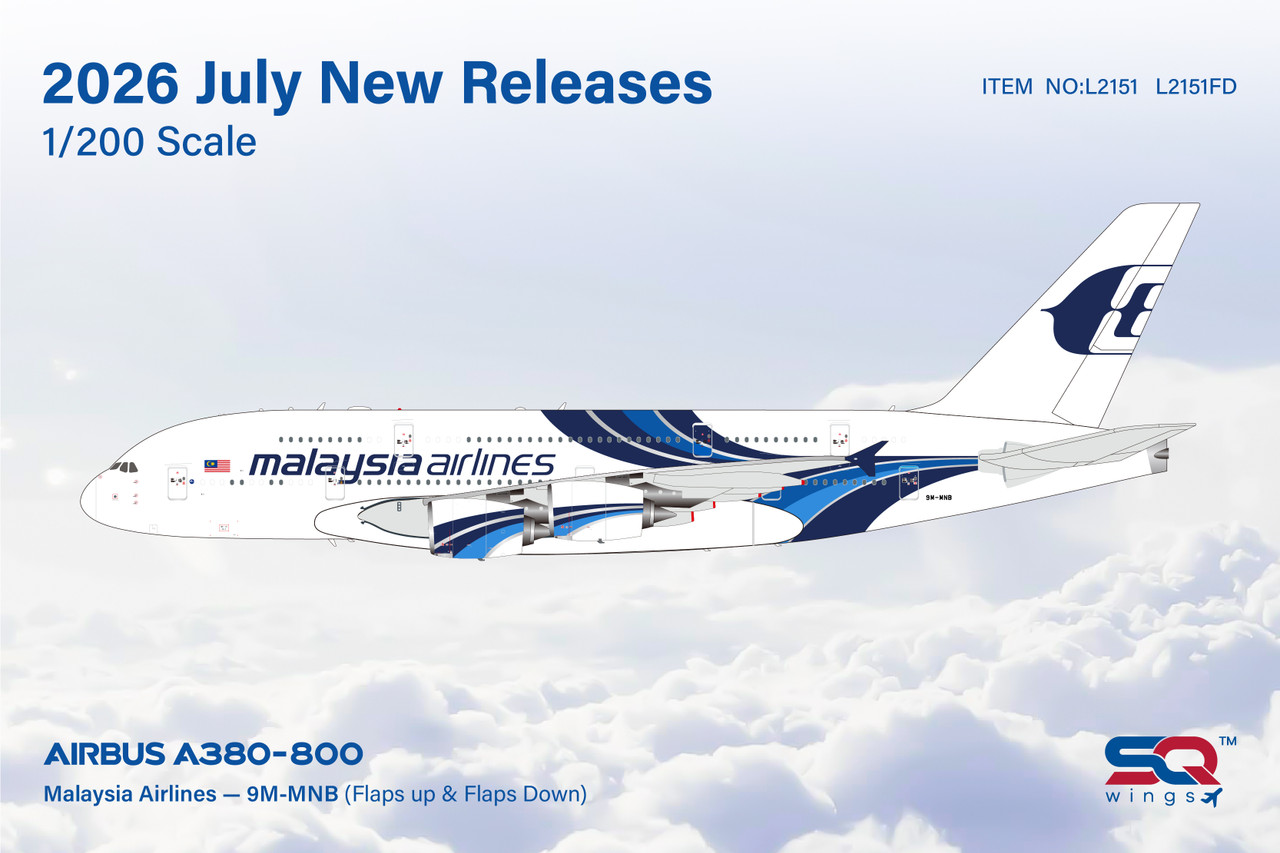 Malaysia Airlines A380 (9M-MNB) in SQ Wings 1:200