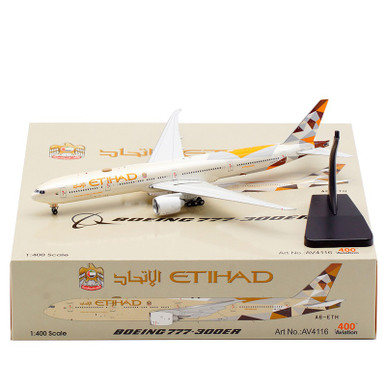 Aviation400 Etihad Airways Boeing 777-3FX/ER A6-ETH AV4116 1:400