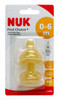 Lucan Pharmacy NUK® First Choice+ Wide Latex Teat (Size 1) 0-6 Months Medium Hole – 2 Teats