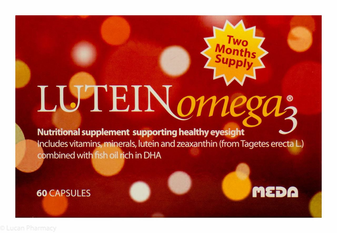 LUTEIN Omega 3® Healthy Eyesight Supplement - 60 Capsules - Lucan Village  Pharmacy