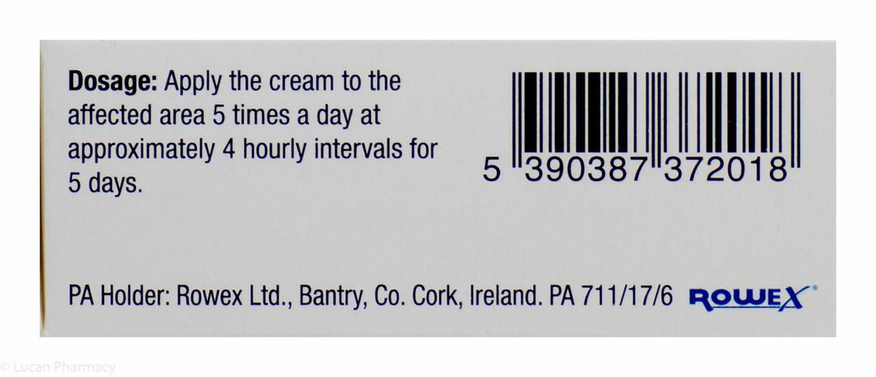 Acic Cold Sore 5% w/w Cream Aciclovir – 2g #P - Lucan Village Pharmacy