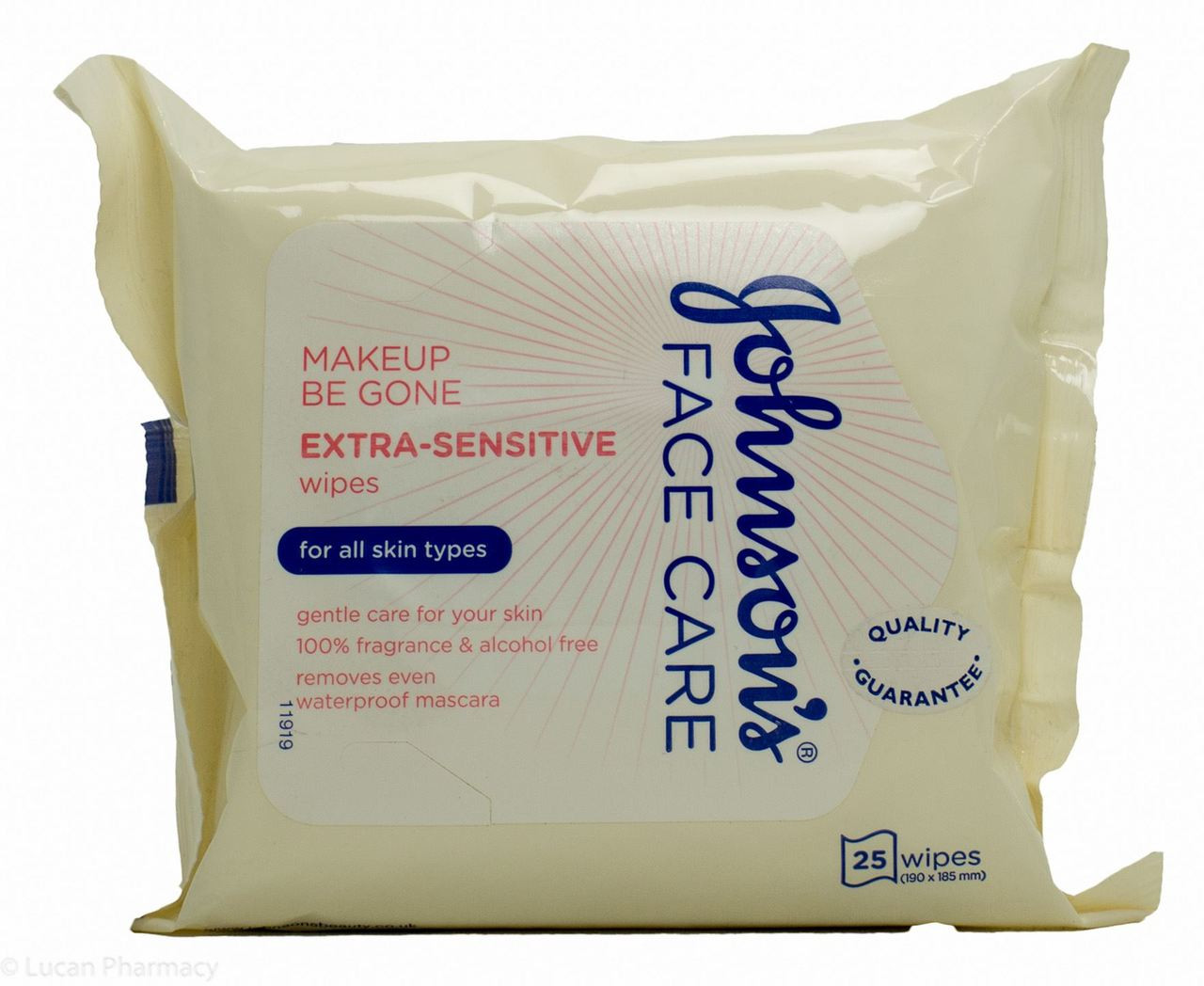 Johnson's® Face Care Makeup Be Gone ExtraSensitive Wipes 25 Wipes