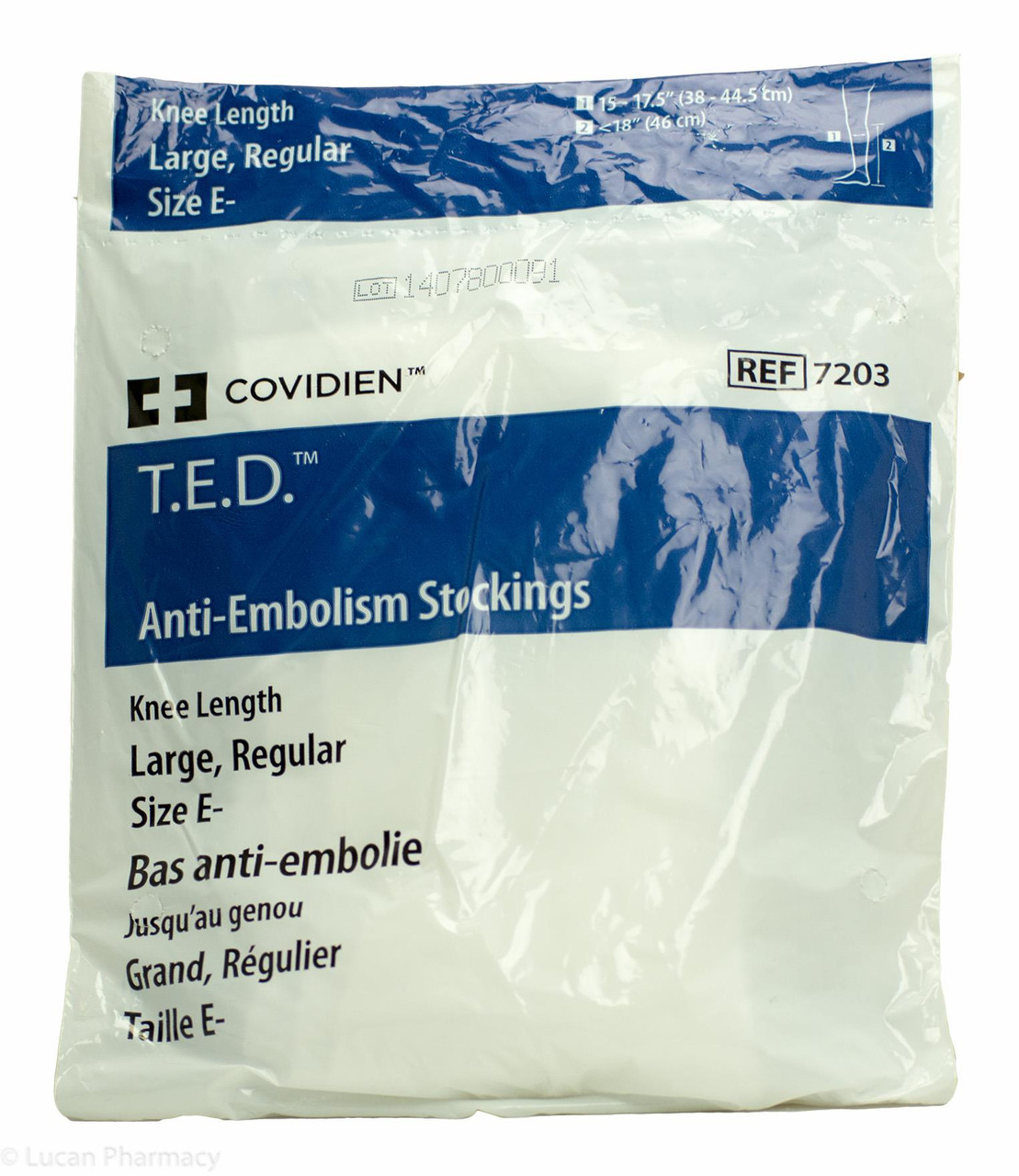 T.E.D.® AntiEmbolism Stockings TED Knee Length Large Reg (Size E