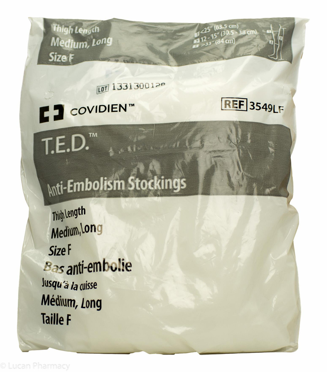 T.E.D.® AntiEmbolism Stockings TED Thigh Length Medium Long (Size F