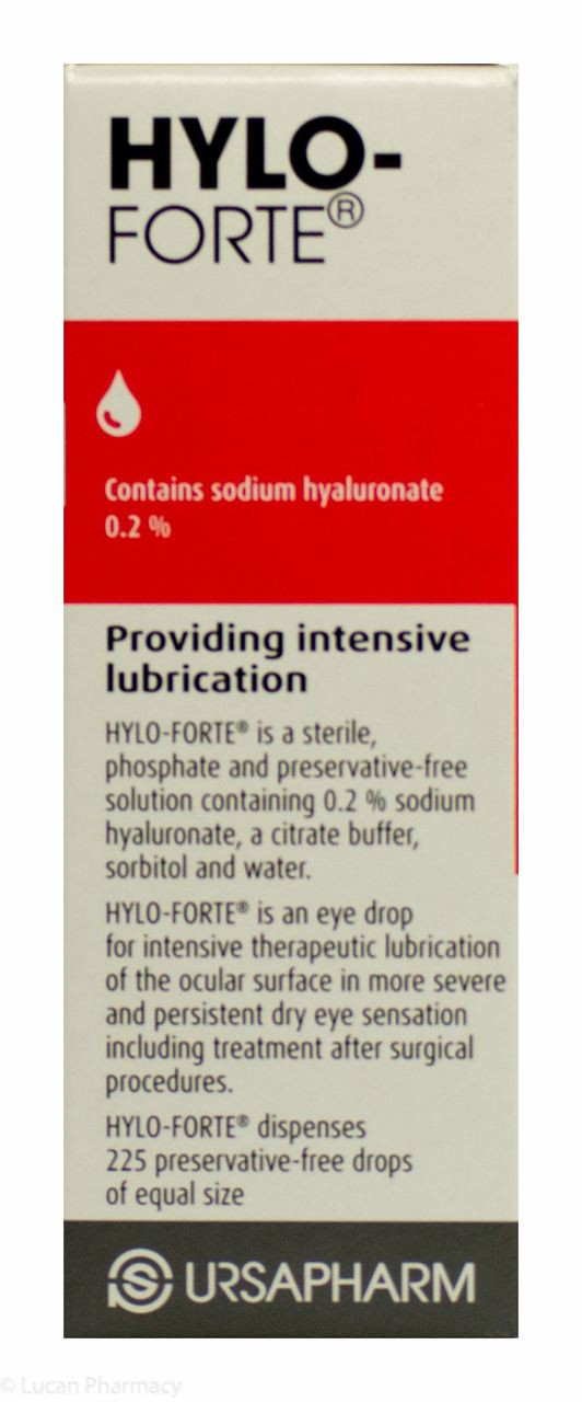 HYLOFORTE® Preservative Free Eye Drops 7.5ml Lucan Village Pharmacy