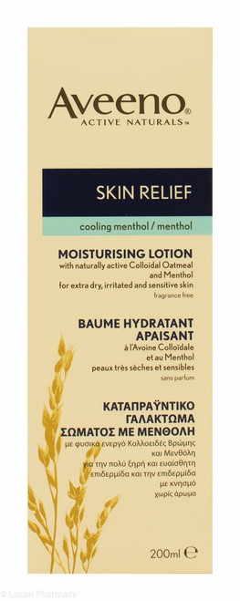 Aveeno® Active Naturals™ Cooling Menthol Moisturising Lotion - 200ml