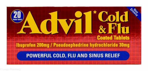 Advil™ Cold & Flu Non-Drowsy - 20 Coated Tablets #P