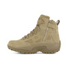 REEBOK DESERT TAN 6" STEALTH BOOT SIDE ZIP SOFT TOE BOOTS RB8695