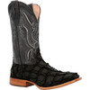 DURANGO® PREMIUM EXOTICS™ MATTE BLACK PIRARUCU WESTERN BOOTS DDB0381