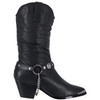 DINGO OLIVIA 10" BLACK LEATHER WOMEN'S WESTERN BOOTS DI 522