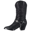 DINGO OLIVIA 10" BLACK LEATHER WOMEN'S WESTERN BOOTS DI 522