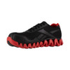 REEBOK ZIG PULSE WORK MEN'S ATHLETIC WORK SHOE BLACK/RED BOOTS RB3016