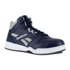 REEBOK BB4500 WORK MEN'S HIGH TOP SNEAKER NAVY/GREY BOOTS RB4133