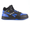 REEBOK BB4500 WORK MEN'S HIGH TOP WORK SNEAKER CUSHGUARD BLACK/BLUE BOOTS RB4166