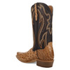 DAN POST GRIT FULL QUILL OSTRICH TAN/DARK BROWN MEN'S COWBOY BOOTS DP7121 