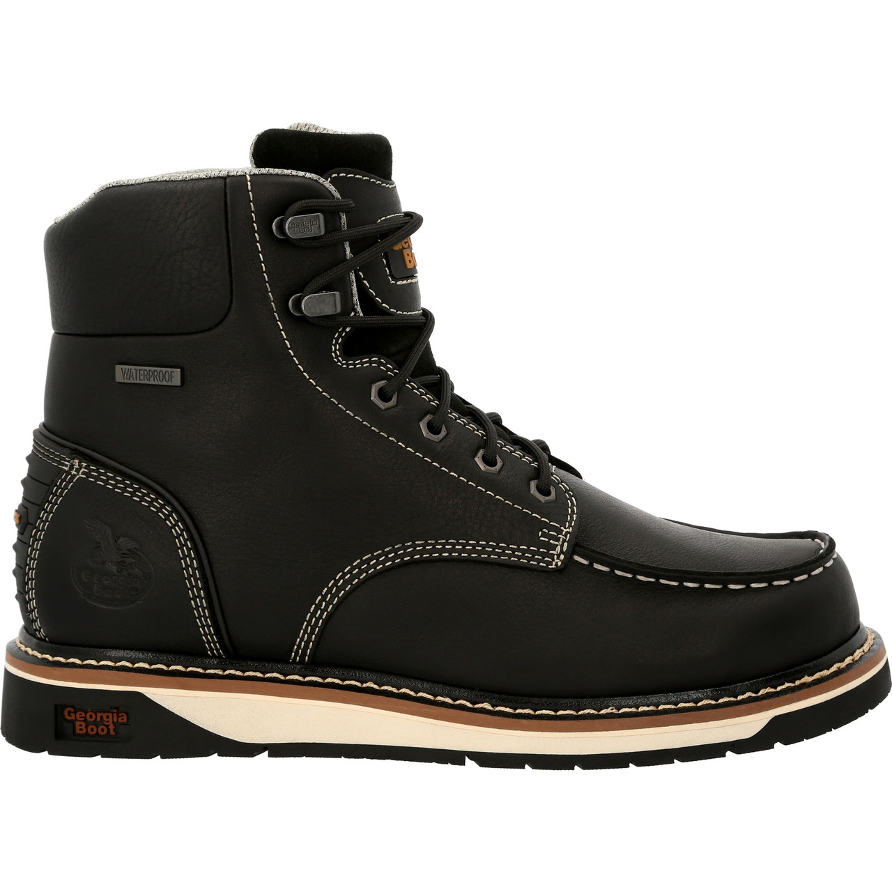 black georgia work boots