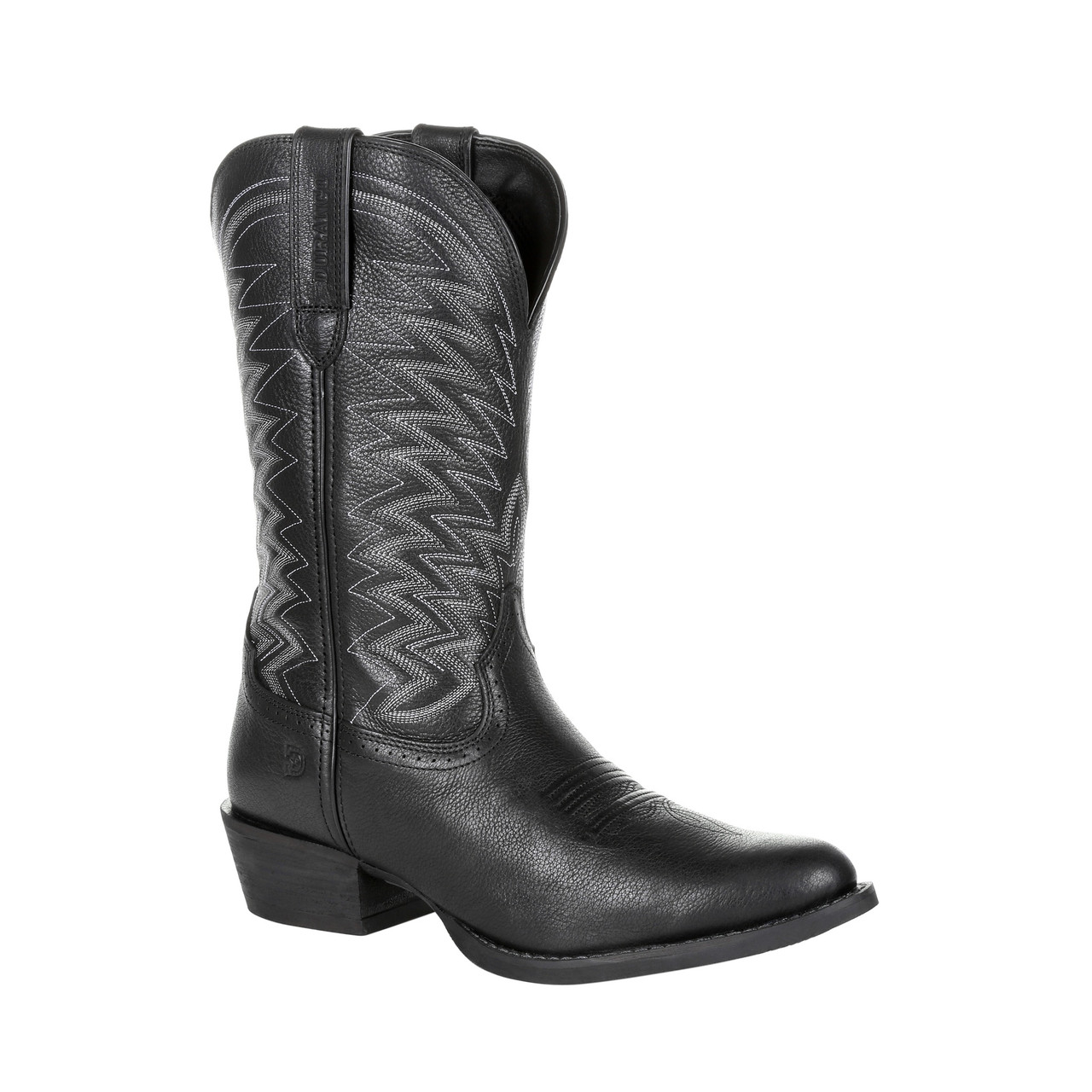 DURANGO® REBEL FRONTIER™ BLACK 12" WESTERN R-TOE BOOTS DDB0241