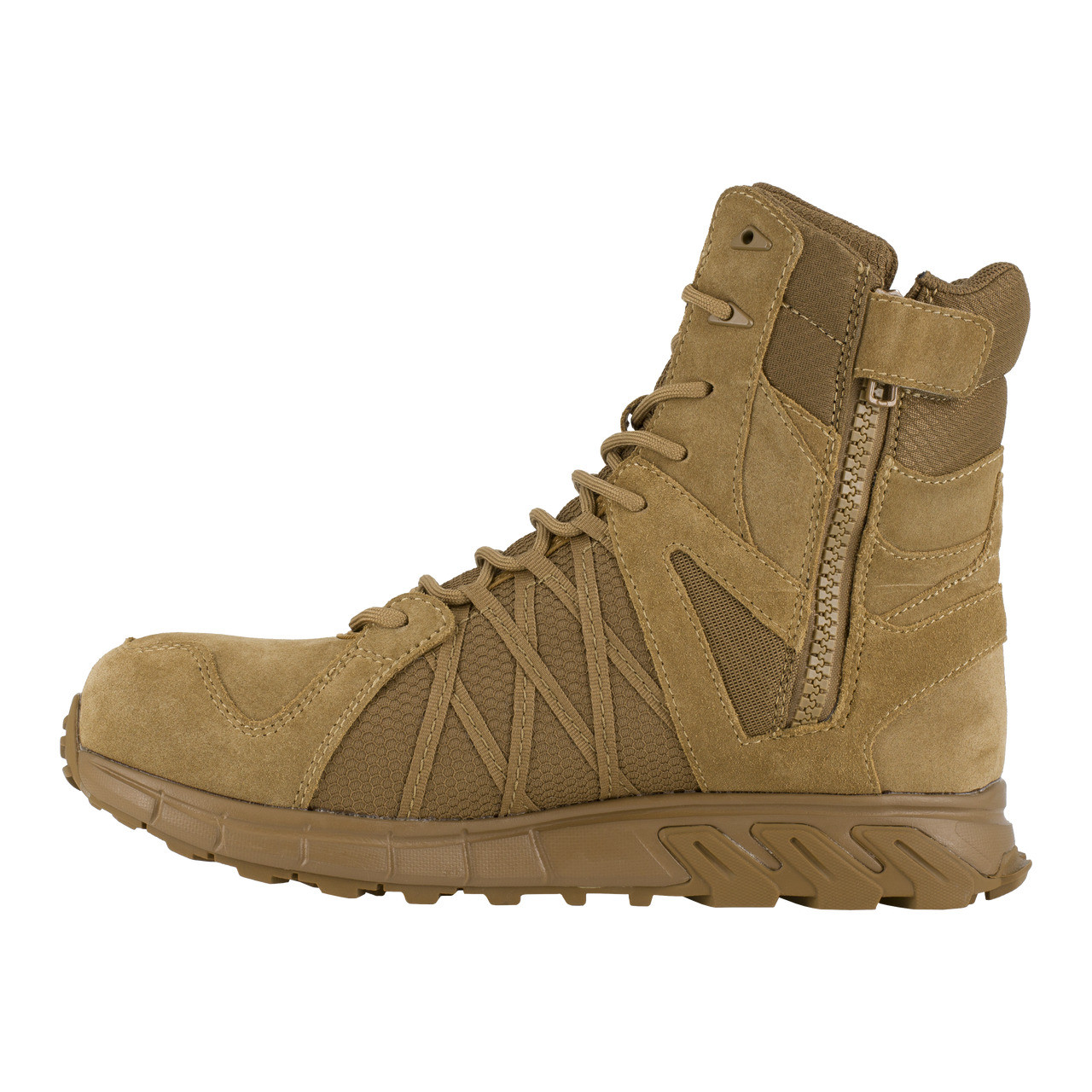 REEBOK 8" TACTICAL BOOT W SIDE ZIPPER COMP TOE BOOTS RB3460