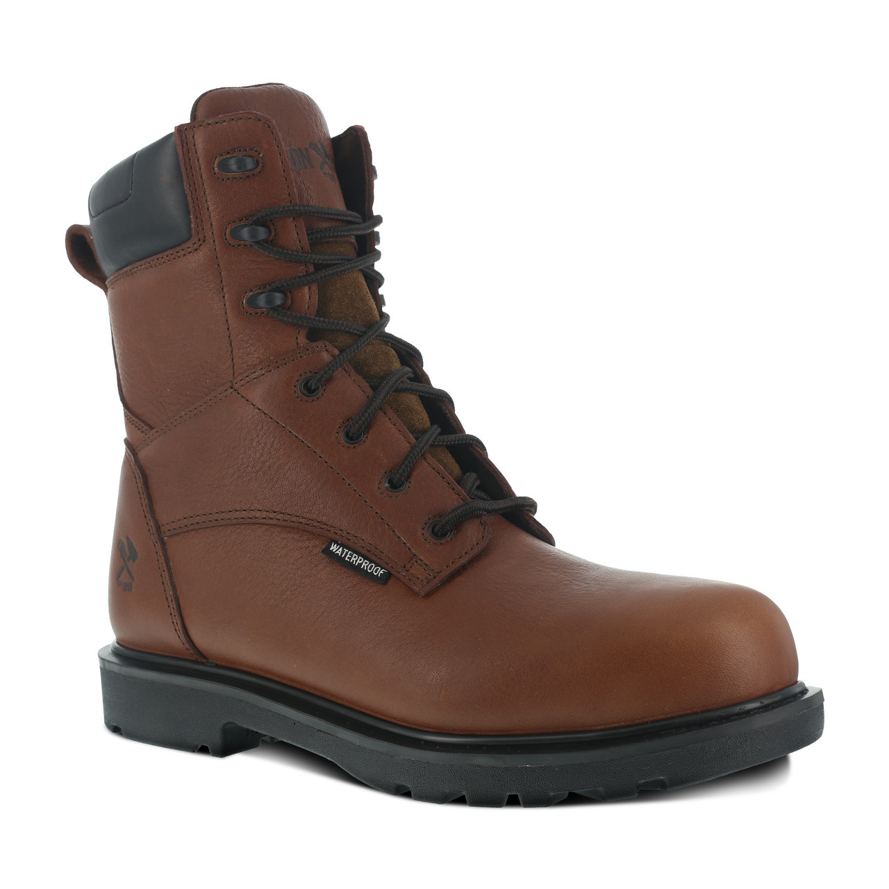 IRON AGE HAULER BROWN 8" WORK BOOT COMP TOE BOOTS IA0180