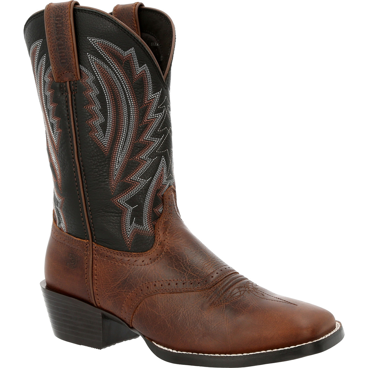 DURANGO® WESTWARD™ DARK CHESTNUT & BLACK ONYX WESTERN BOOTS DDB0351