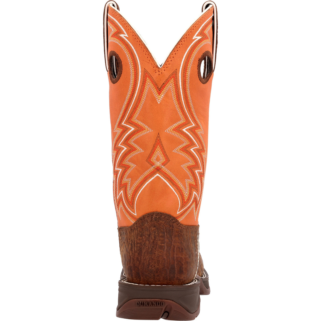 REBEL™ BY DURANGO® CEDAR BARK AND MONARCH ORANGE WESTERN BOOTS DDB0392