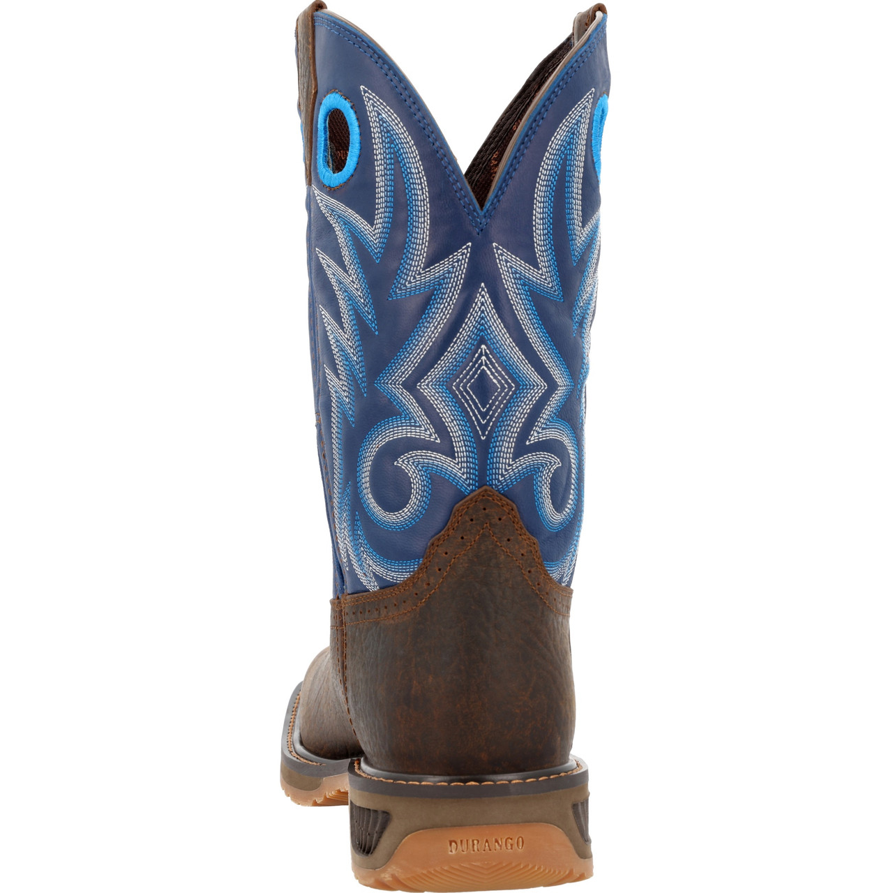 DURANGO® WORKHORSE™ WORN SADDLE AND DENIM BLUE WESTERN BOOTS DDB0400