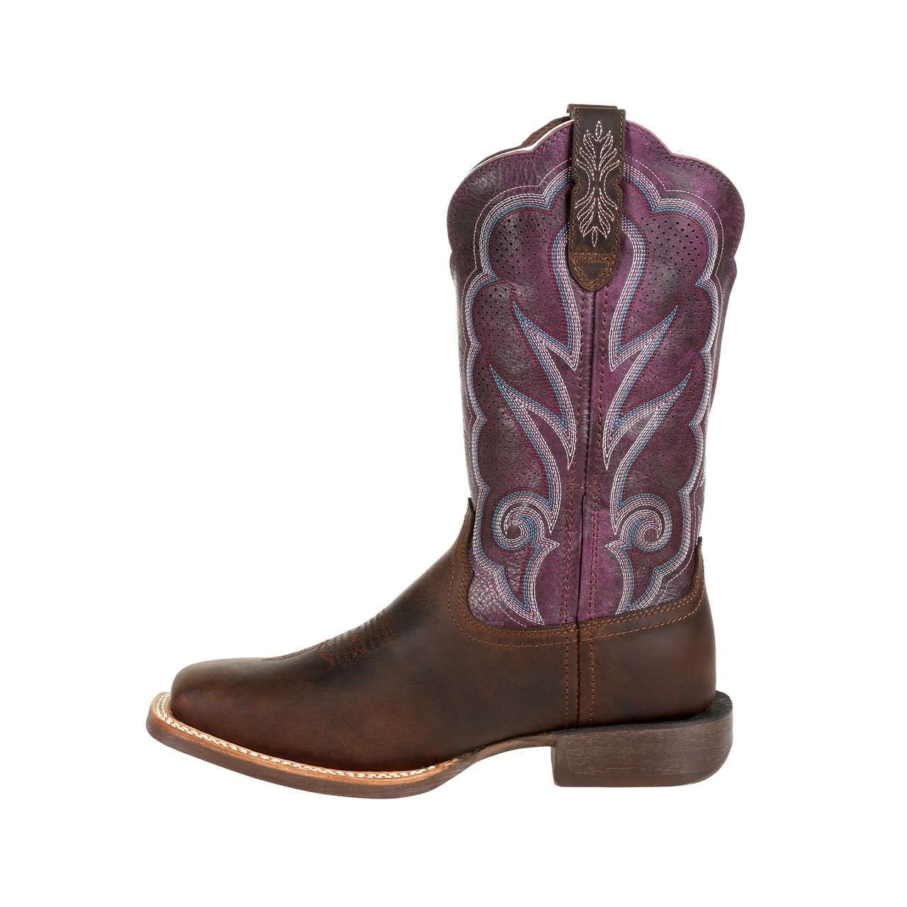 DURANGO® LADY REBEL PRO™ WOMEN'S VENTILATED PLUM WESTERN BOOTS DRD0377