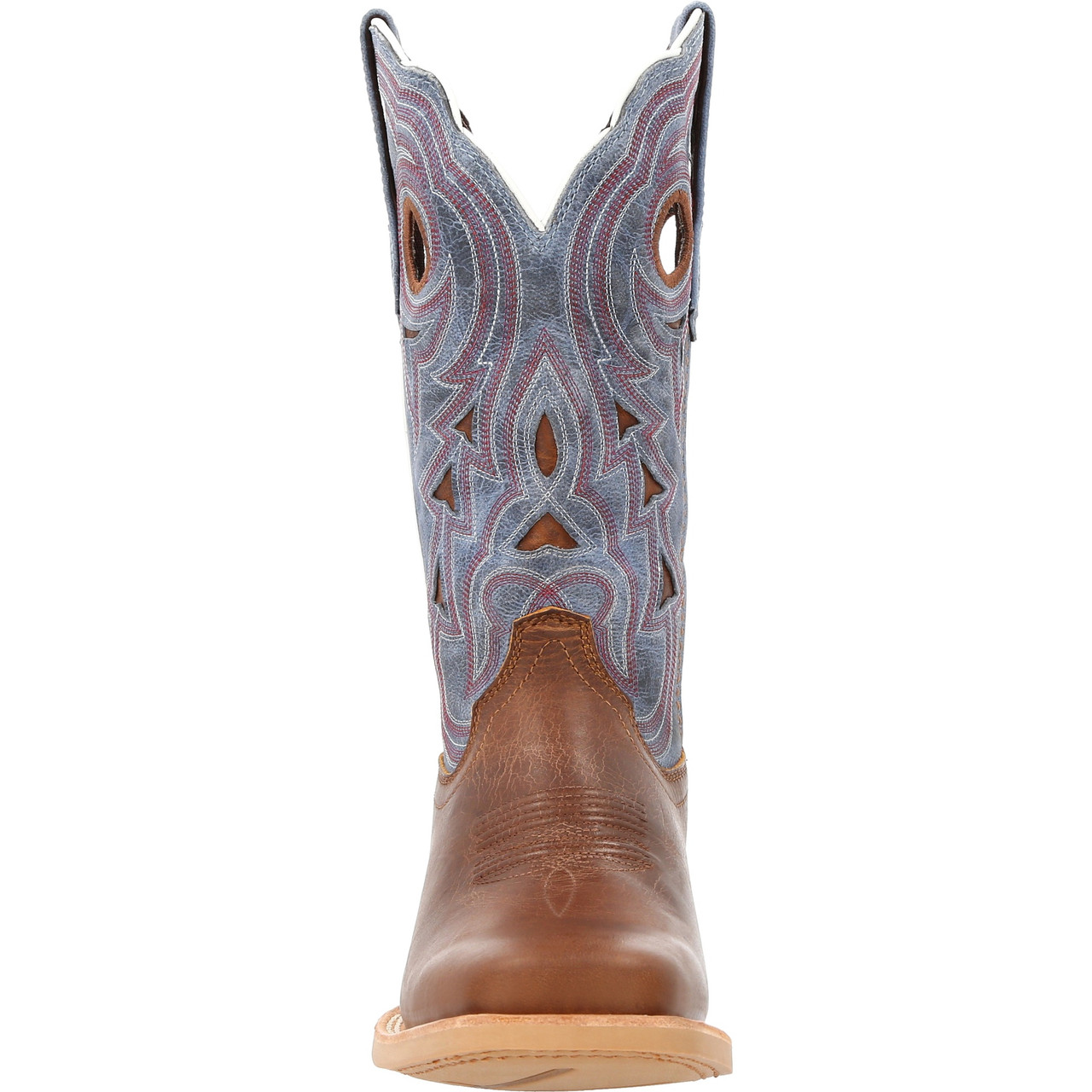 DURANGO® LADY REBEL PRO™ WOMEN'S GOLDEN BROWN & PERIWINKLE WESTERN BOOTS DRD0422