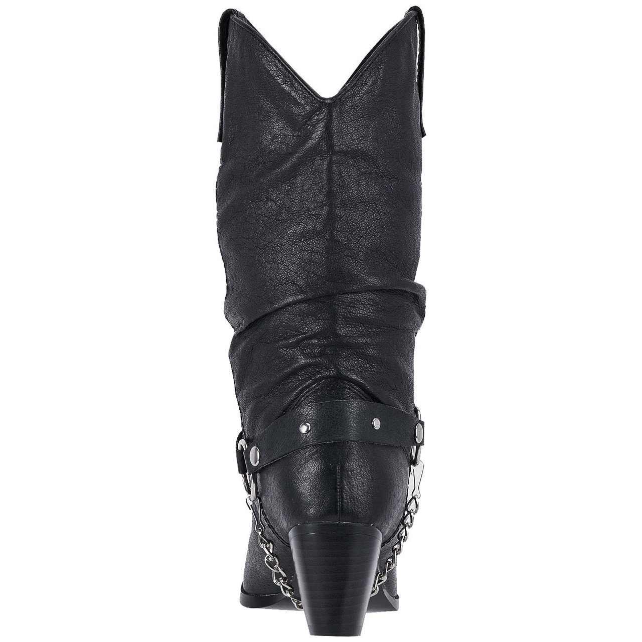 DINGO OLIVIA 10" BLACK LEATHER WOMEN'S WESTERN BOOTS DI 522