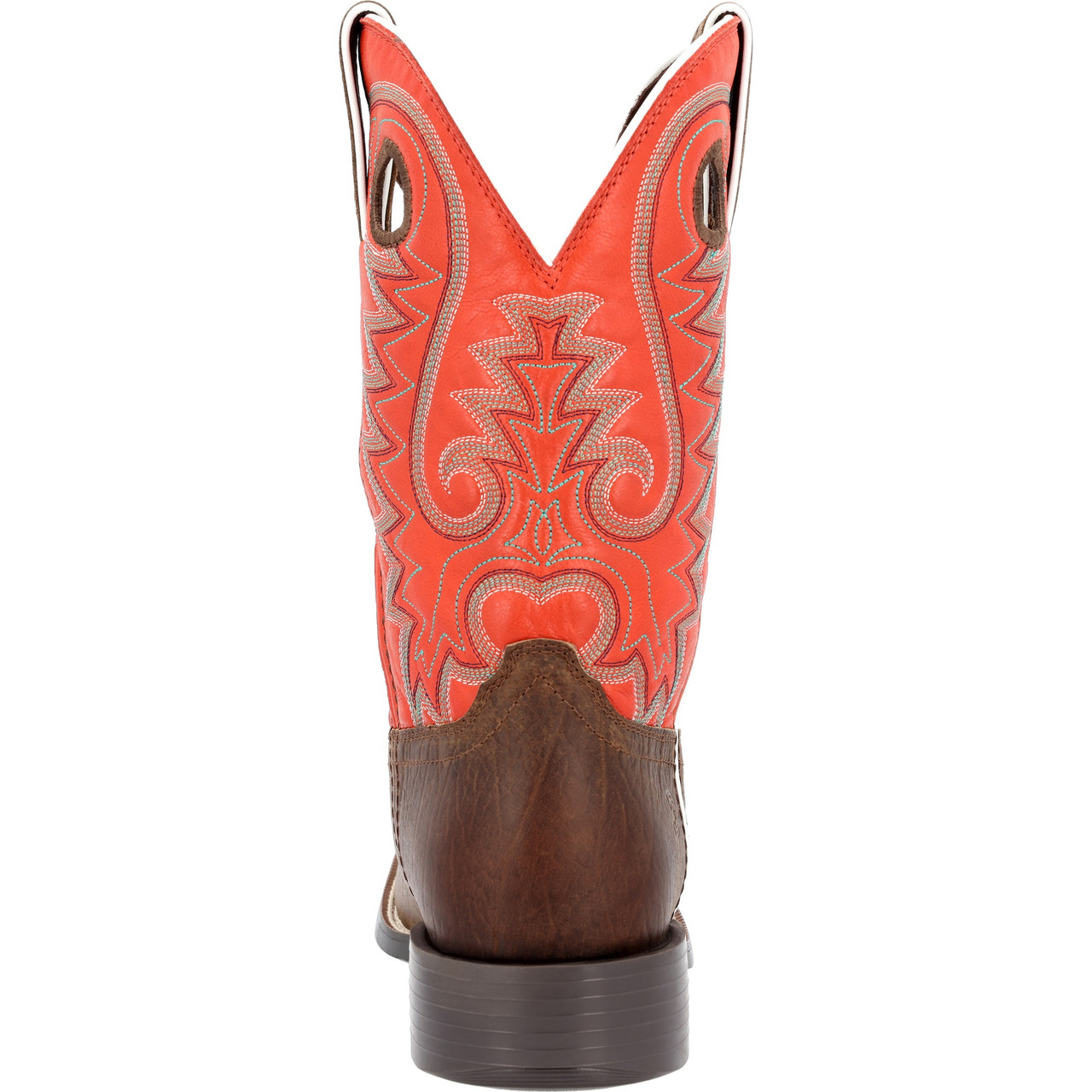 DURANGO® WESTWARD™ DARK HICKORY AND CHILI RED WESTERN BOOTS DDB0399