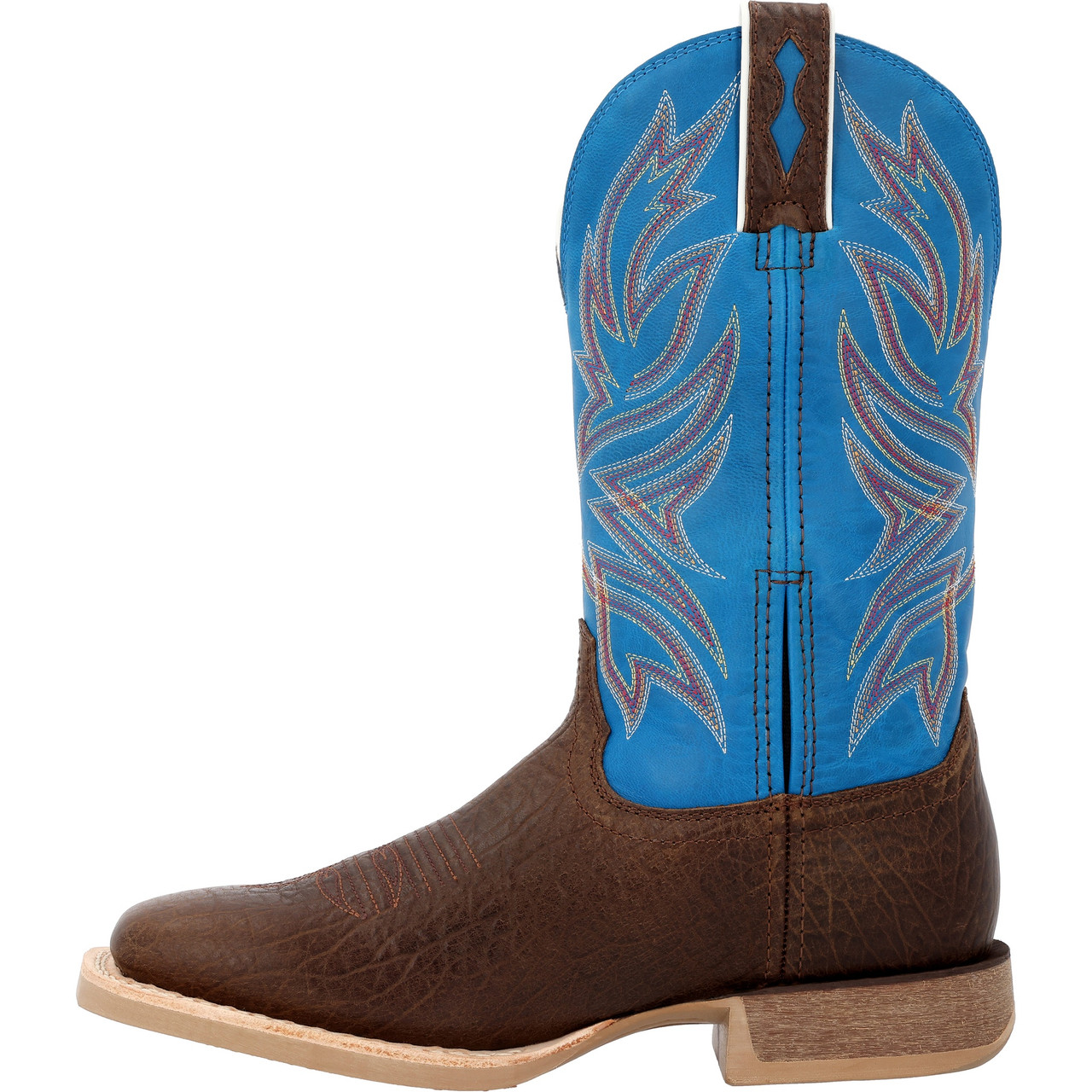 DURANGO® REBEL PRO™ BAY BROWN AND BRILLIANT BLUE WESTERN BOOTS DDB0421