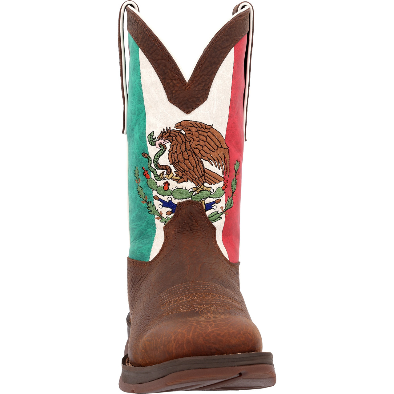 REBEL BY DURANGO® STEEL TOE MEXICO FLAG WESTERN BOOTS DDB0431