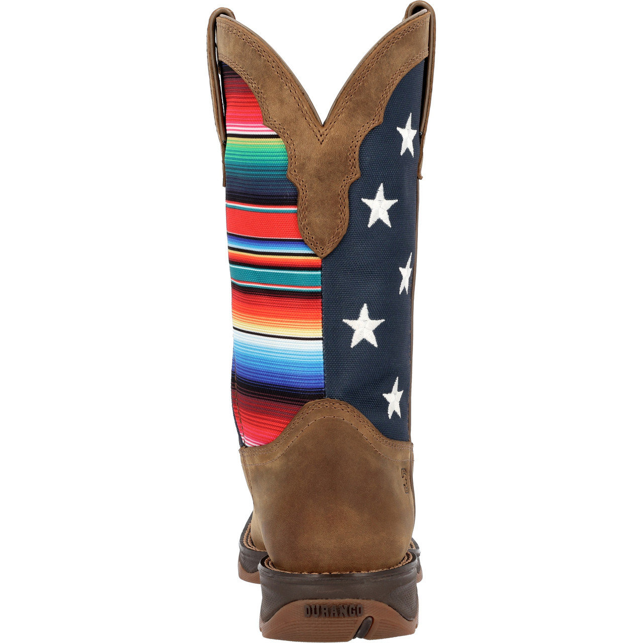 LADY REBEL BY DURANGO® WOMEN'S DUSTY BROWN SERAPE FLAG WESTERN BOOTS DRD0435