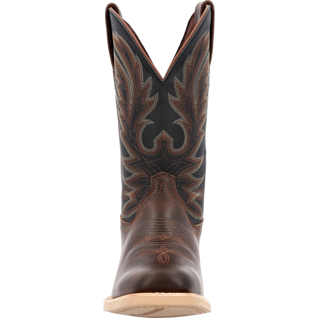 DURANGO REBEL PRO LIVER CHESTNUT BLACK WESTERN BOOTS DDB0419