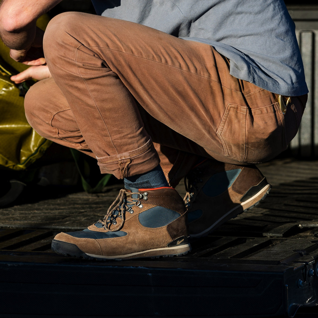 DANNER® JAG DRY WEATHER BROWN/GOBLIN BLUE OUTDOOR BOOTS 37240